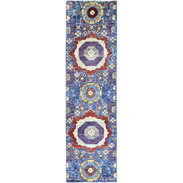 Handmade Mamluk Runner > Design# CCSR85851 > Size: 2'-8" x 9'-10"