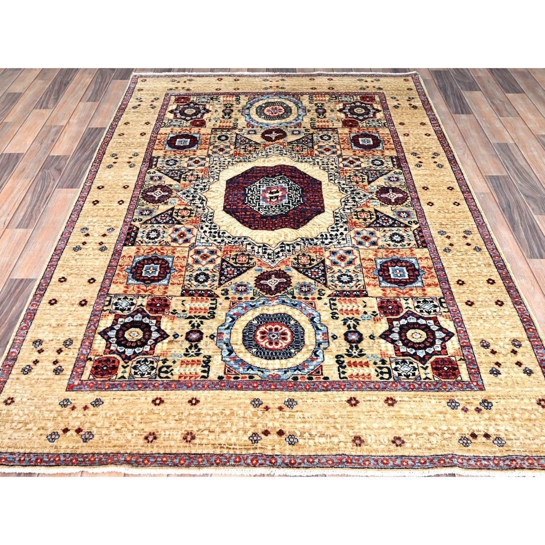 Handmade Mamluk Area Rug > Design# CCSR85860 > Size: 4'-9" x 7'-1"