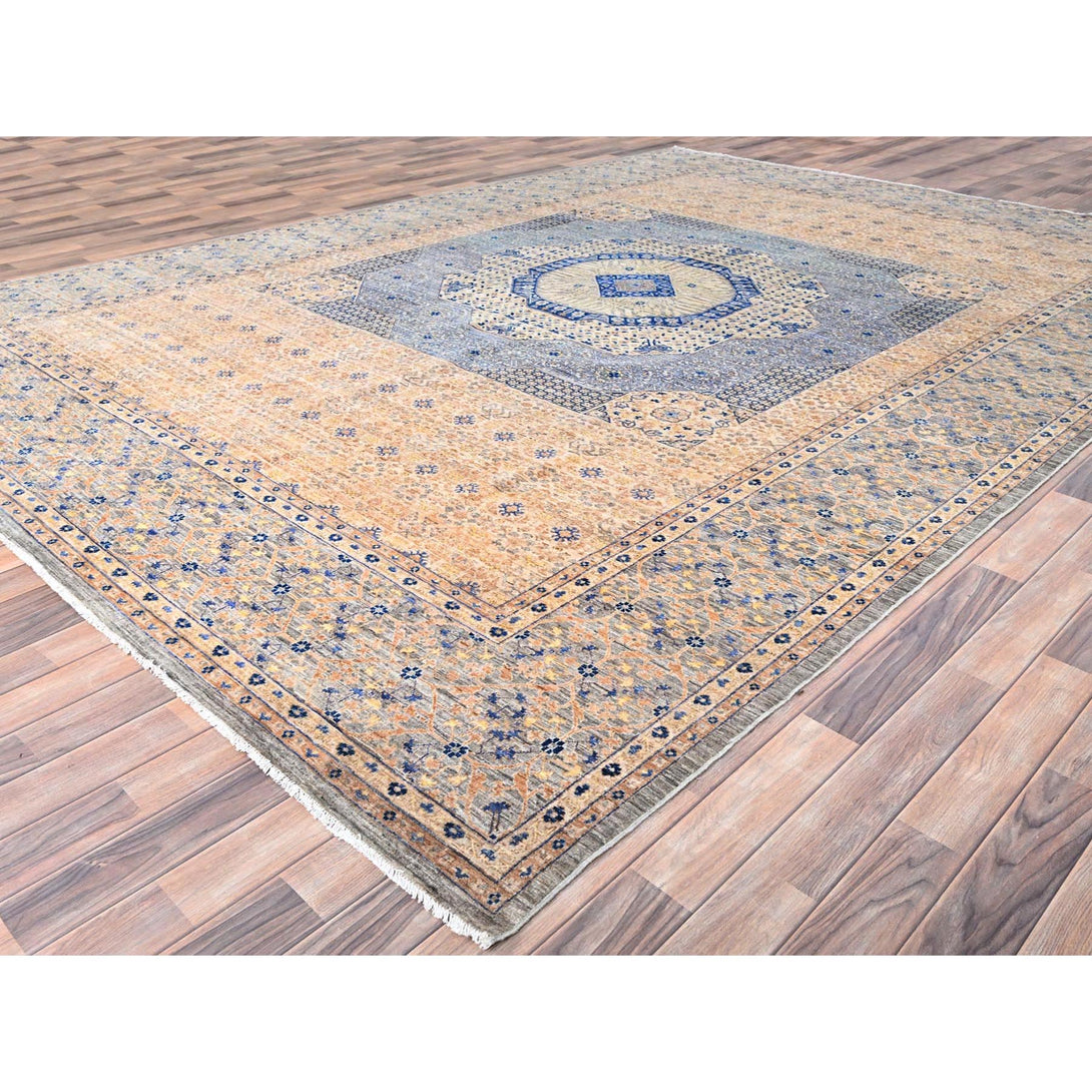 Handmade Mamluk Area Rug > Design# CCSR85873 > Size: 9'-10" x 13'-10"