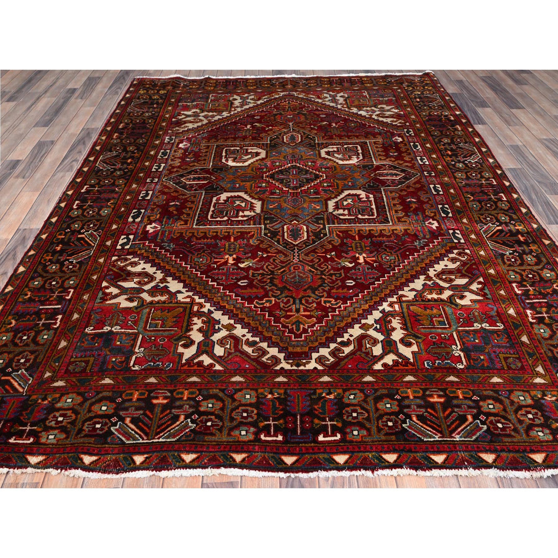 Hand Knotted  Rectangle Area Rug > Design# CCSR85899 > Size: 6'-9" x 9'-4"