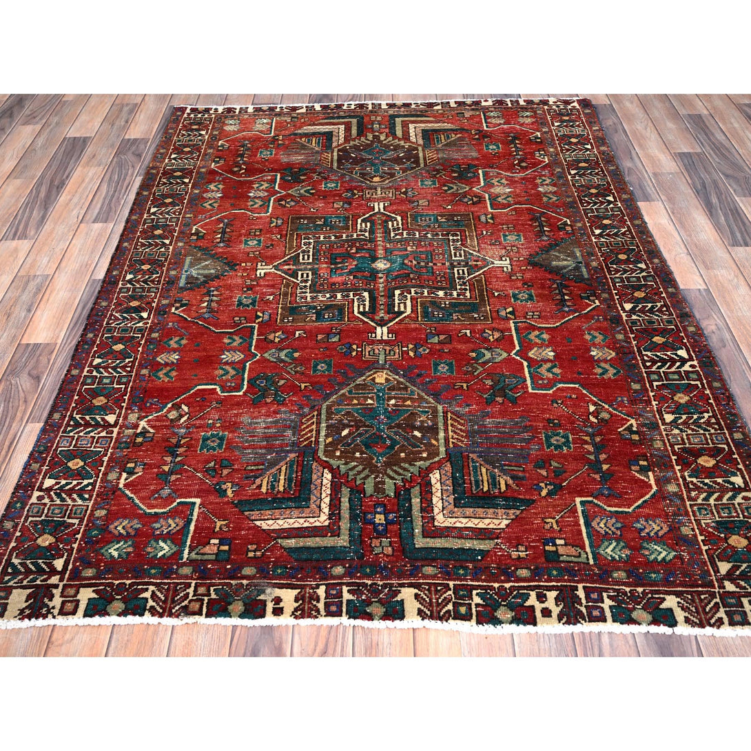 Hand Knotted  Rectangle Area Rug > Design# CCSR85971 > Size: 4'-7" x 6'-1"