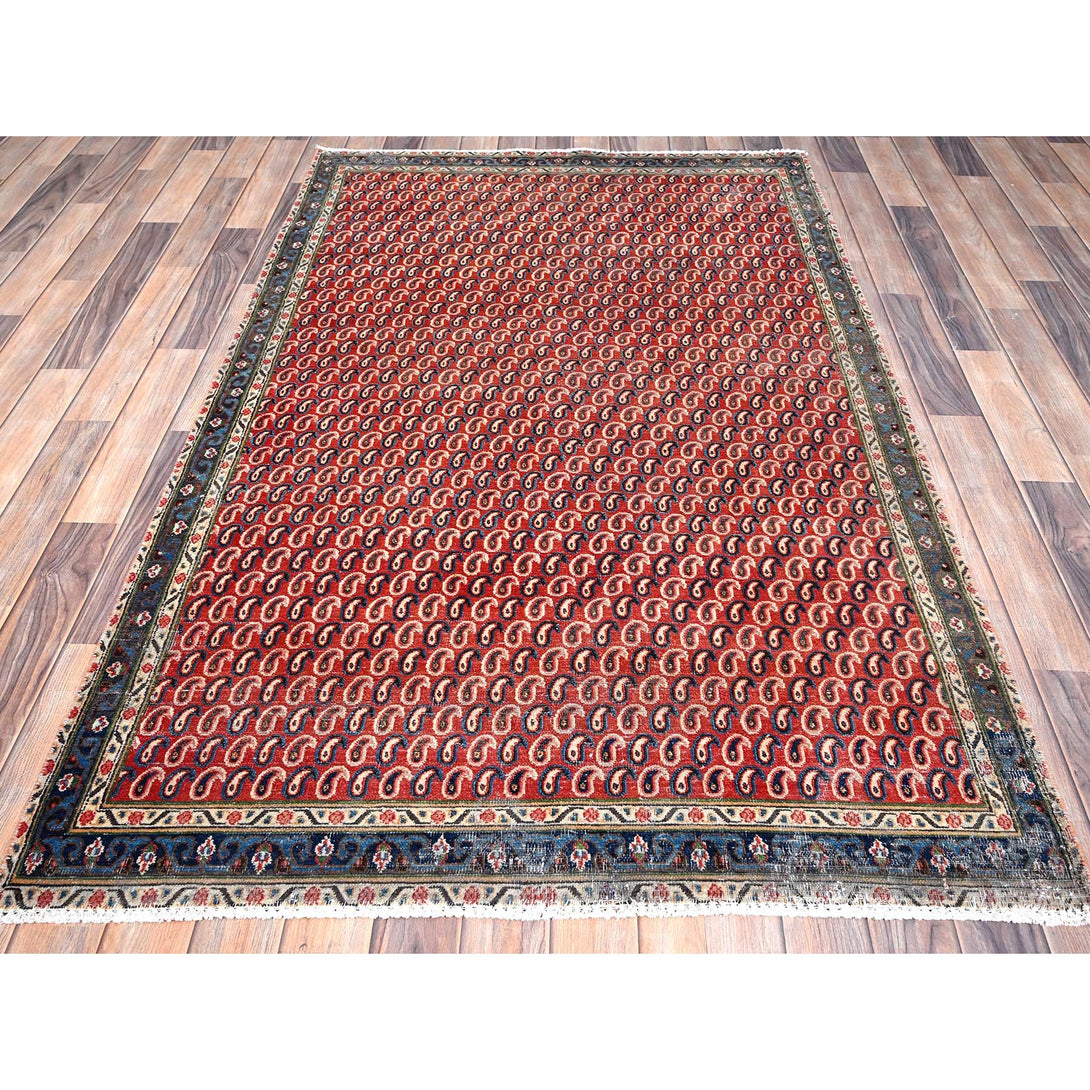 Hand Knotted  Rectangle Area Rug > Design# CCSR85976 > Size: 4'-1" x 6'-7"