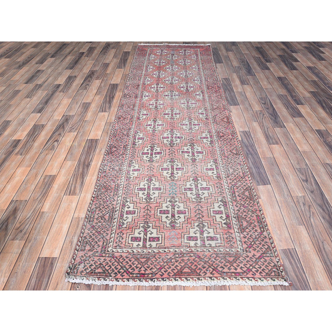 Hand Knotted  Rectangle Runner > Design# CCSR86007 > Size: 3'-2" x 10'-9"