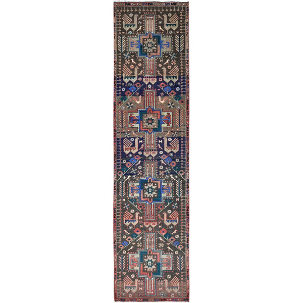 Hand Knotted  Rectangle Runner > Design# CCSR86022 > Size: 3'-0" x 12'-5"