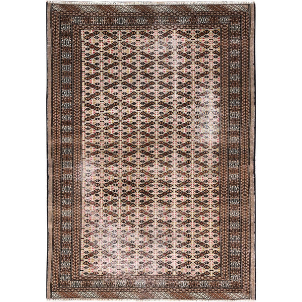 Hand Knotted  Rectangle Area Rug > Design# CCSR86050 > Size: 4'-5" x 6'-3"