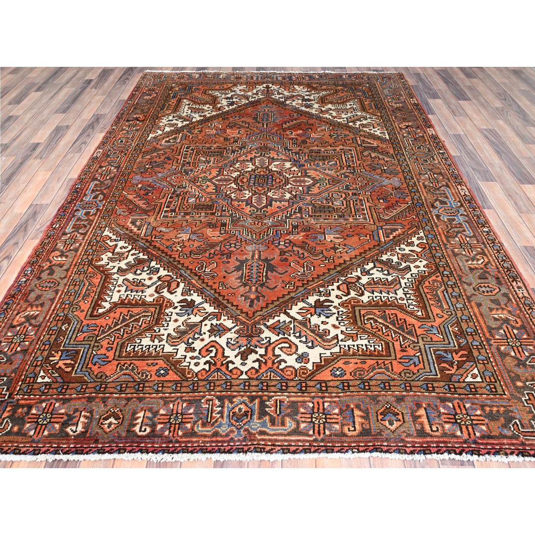 Hand Knotted  Rectangle Area Rug > Design# CCSR86135 > Size: 6'-9" x 9'-5"