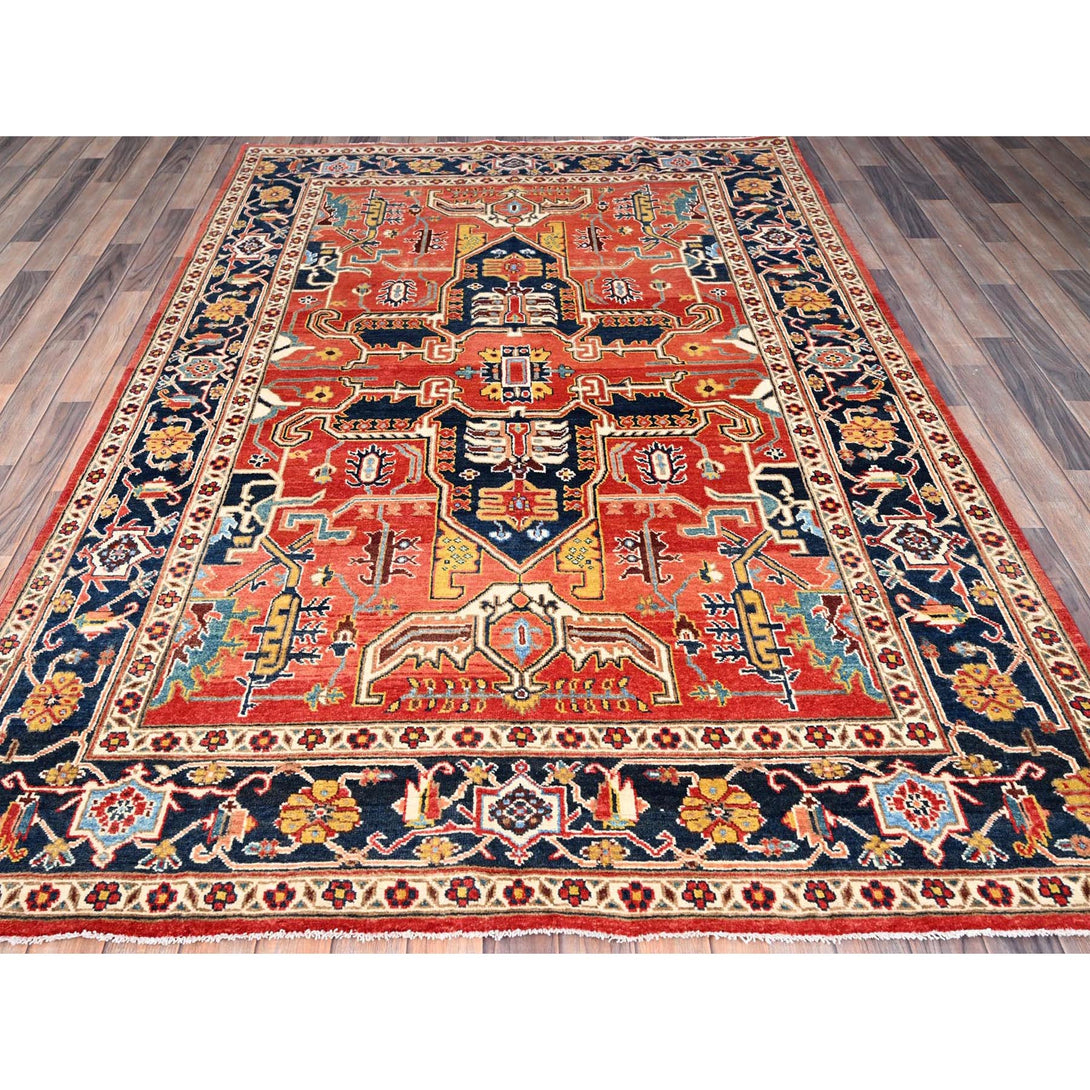 Hand Knotted  Rectangle Area Rug > Design# CCSR86205 > Size: 5'-11" x 8'-7"