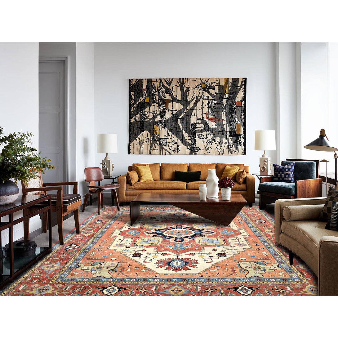 Hand Knotted  Rectangle Area Rug > Design# CCSR86206 > Size: 12'-0" x 14'-7"