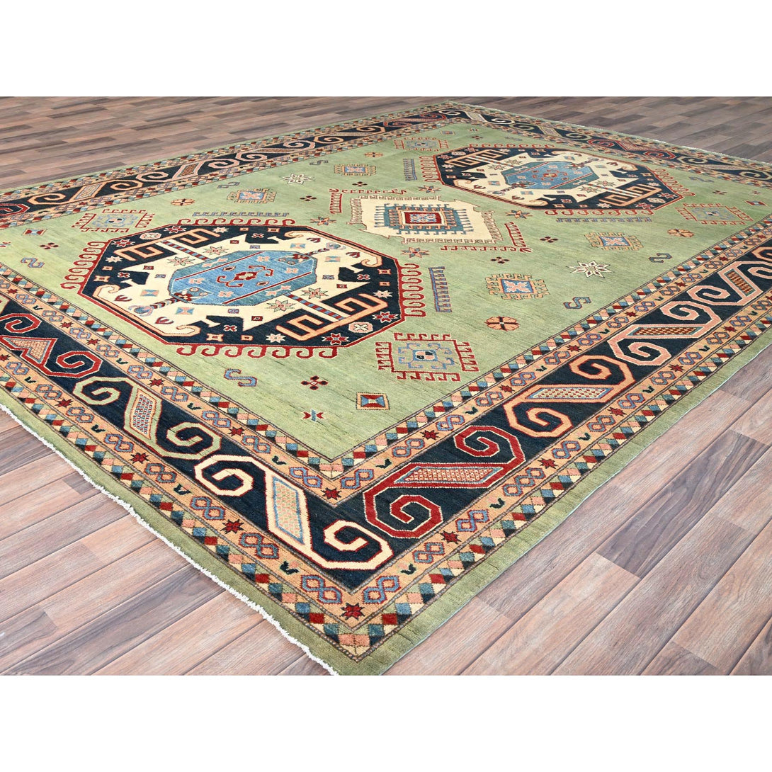 Hand Knotted  Rectangle Area Rug > Design# CCSR86211 > Size: 9'-1" x 11'-10"