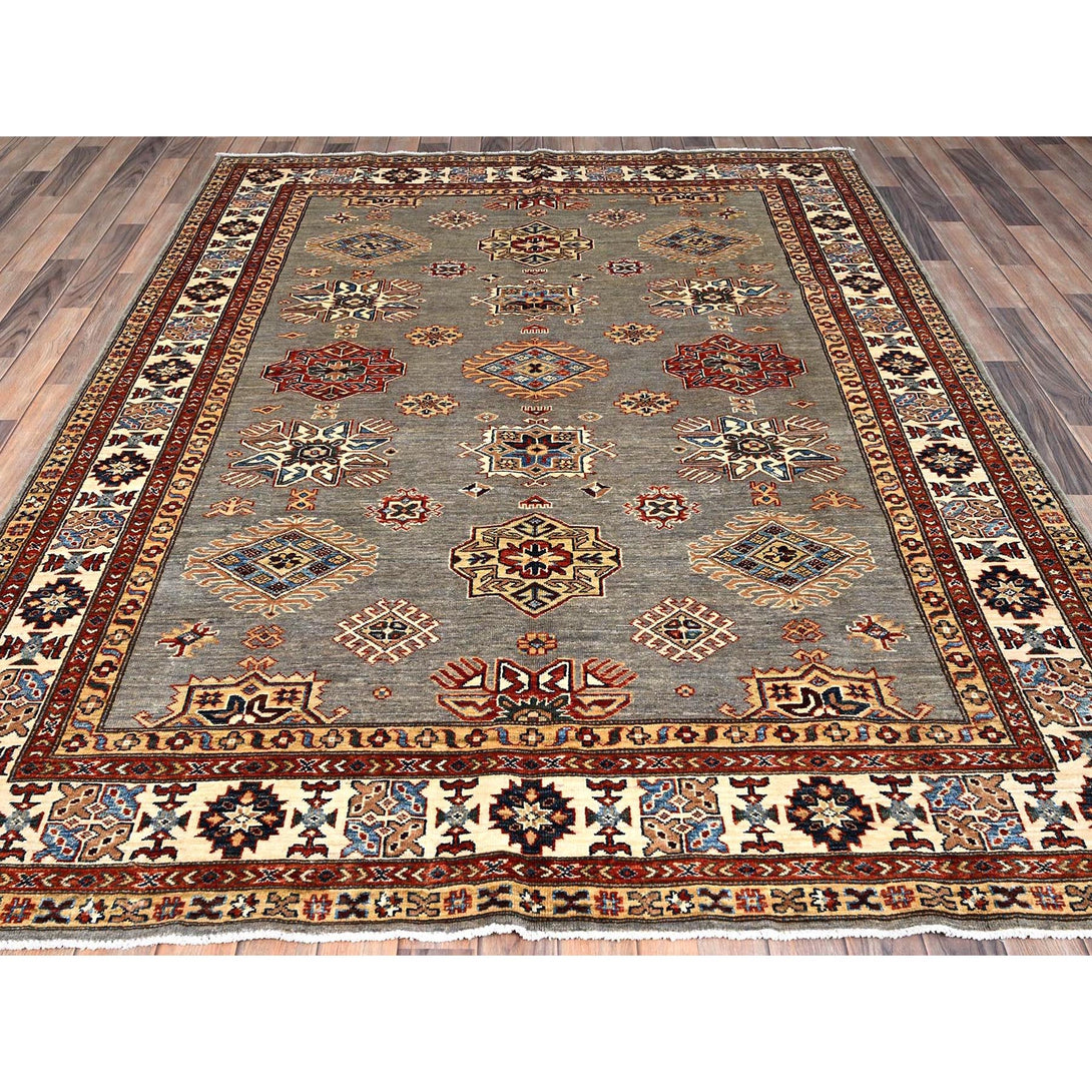 Hand Knotted  Rectangle Area Rug > Design# CCSR86280 > Size: 6'-4" x 8'-9"