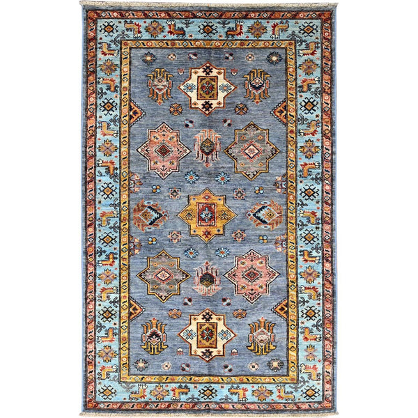 Hand Knotted  Rectangle Area Rug > Design# CCSR86336 > Size: 3'-9" x 6'-3"