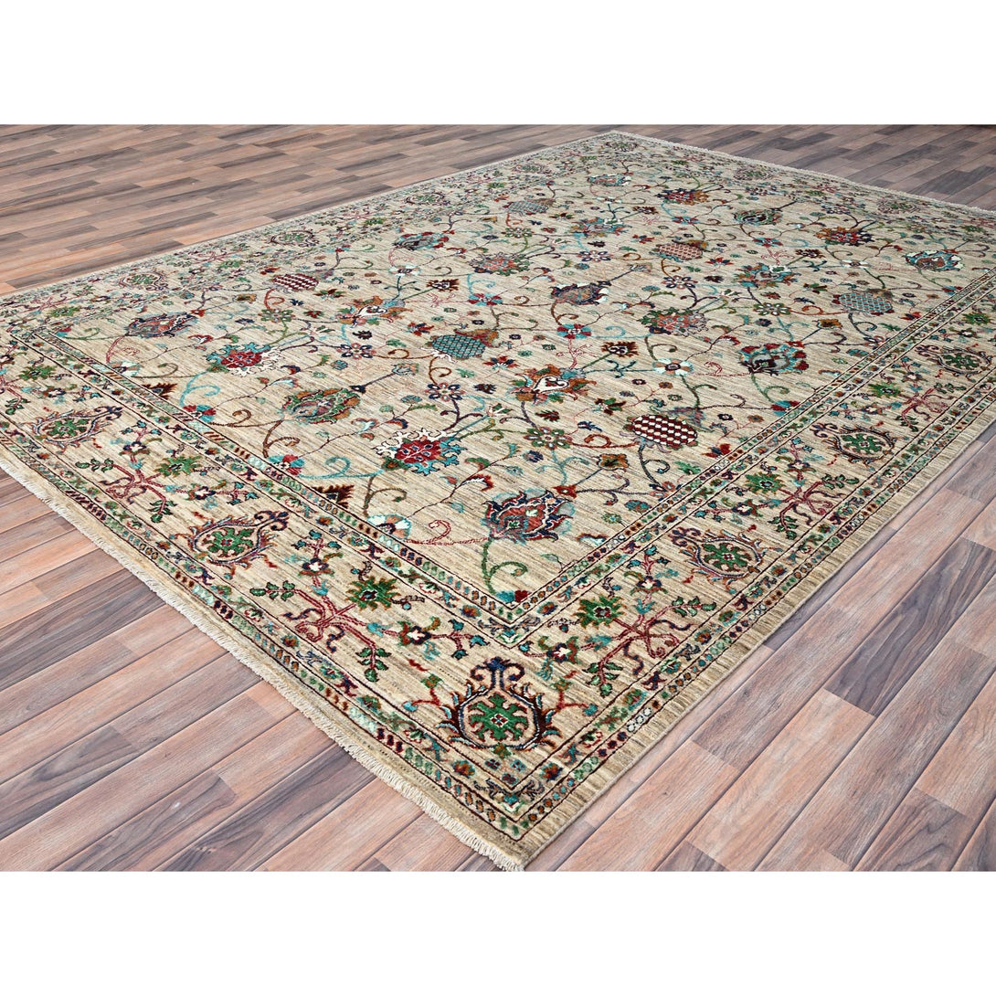Hand Knotted  Rectangle Area Rug > Design# CCSR86350 > Size: 8'-4" x 11'-4"
