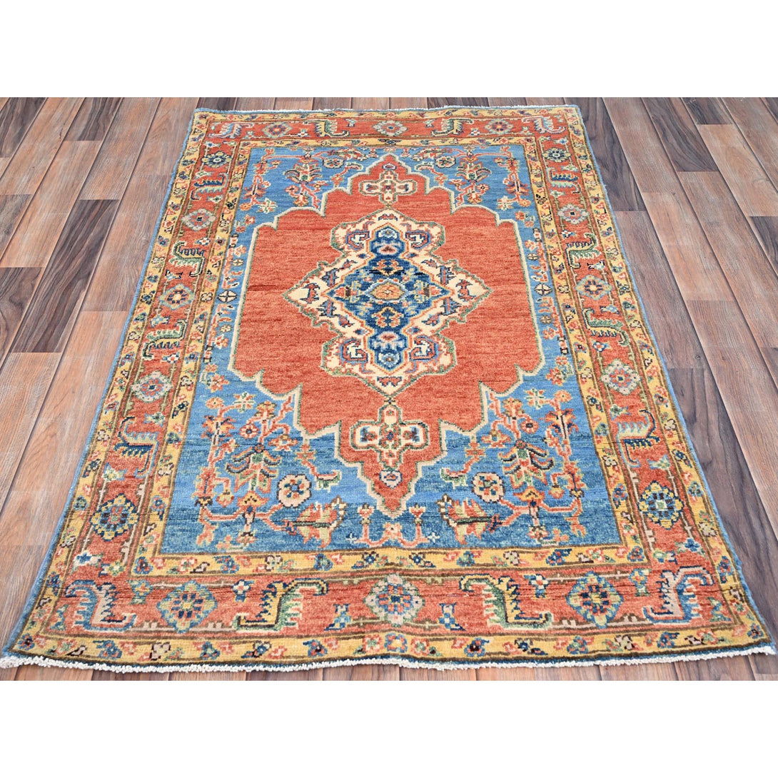 Hand Knotted  Rectangle Area Rug > Design# CCSR86393 > Size: 3'-1" x 4'-8"
