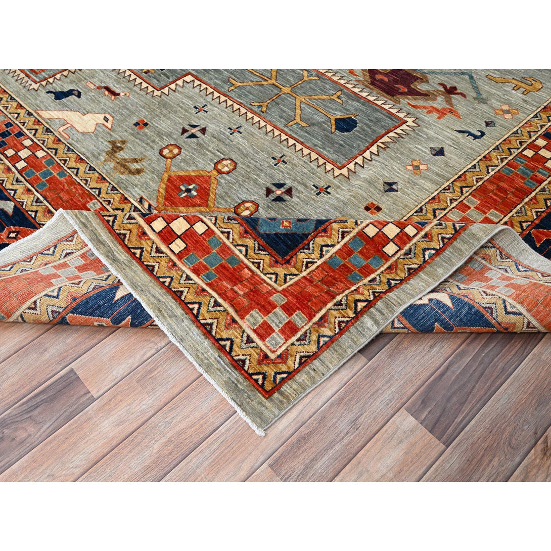 Hand Knotted  Rectangle Area Rug > Design# CCSR86421 > Size: 12'-0" x 14'-6"