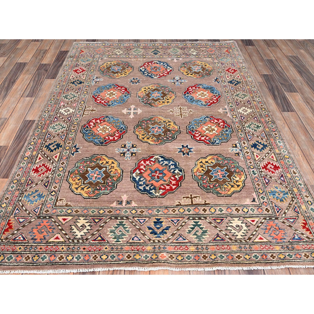 Hand Knotted  Rectangle Area Rug > Design# CCSR86436 > Size: 4'-10" x 6'-10"