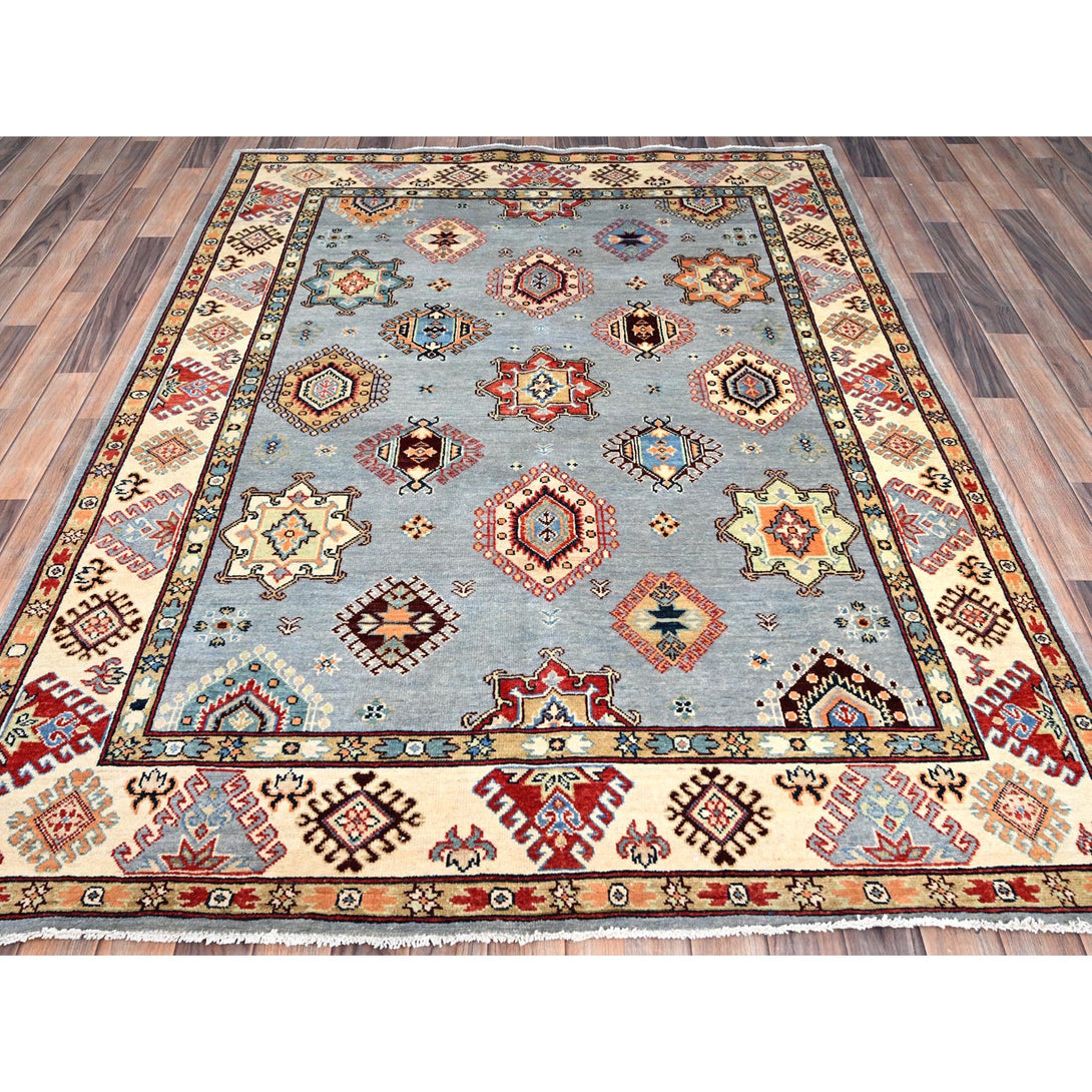 Hand Knotted  Rectangle Area Rug > Design# CCSR86470 > Size: 5'-7" x 7'-5"