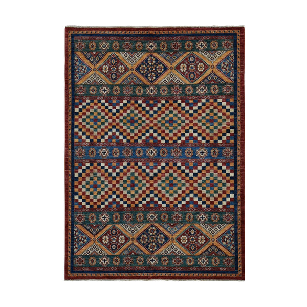 Hand Knotted Decorative Rugs Area Rug > Design# CCSR87018 > Size: 5'-7" x 8'-0"