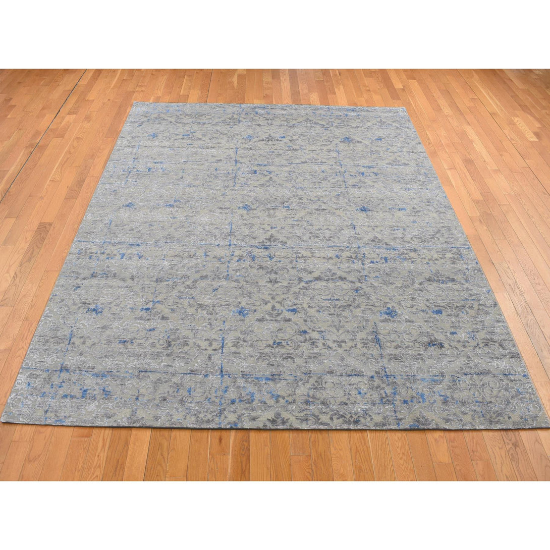 Hand Knotted Modern Area Rug > Design# CCSR87060 > Size: 7'-10" x 10'-2"