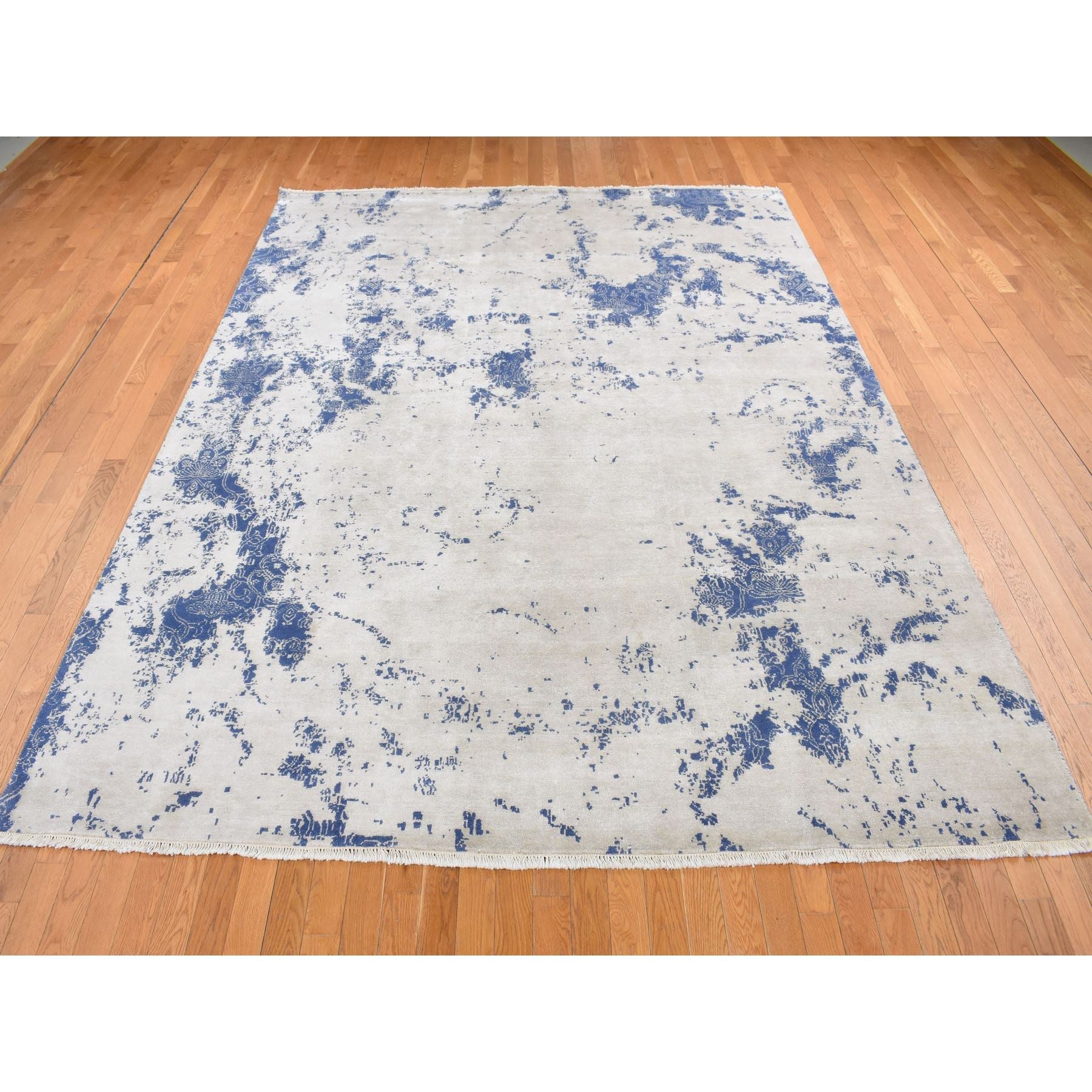 Hand Knotted Modern Area Rug > Design# CCSR87077 > Size: 8'-8" x 11'-10"