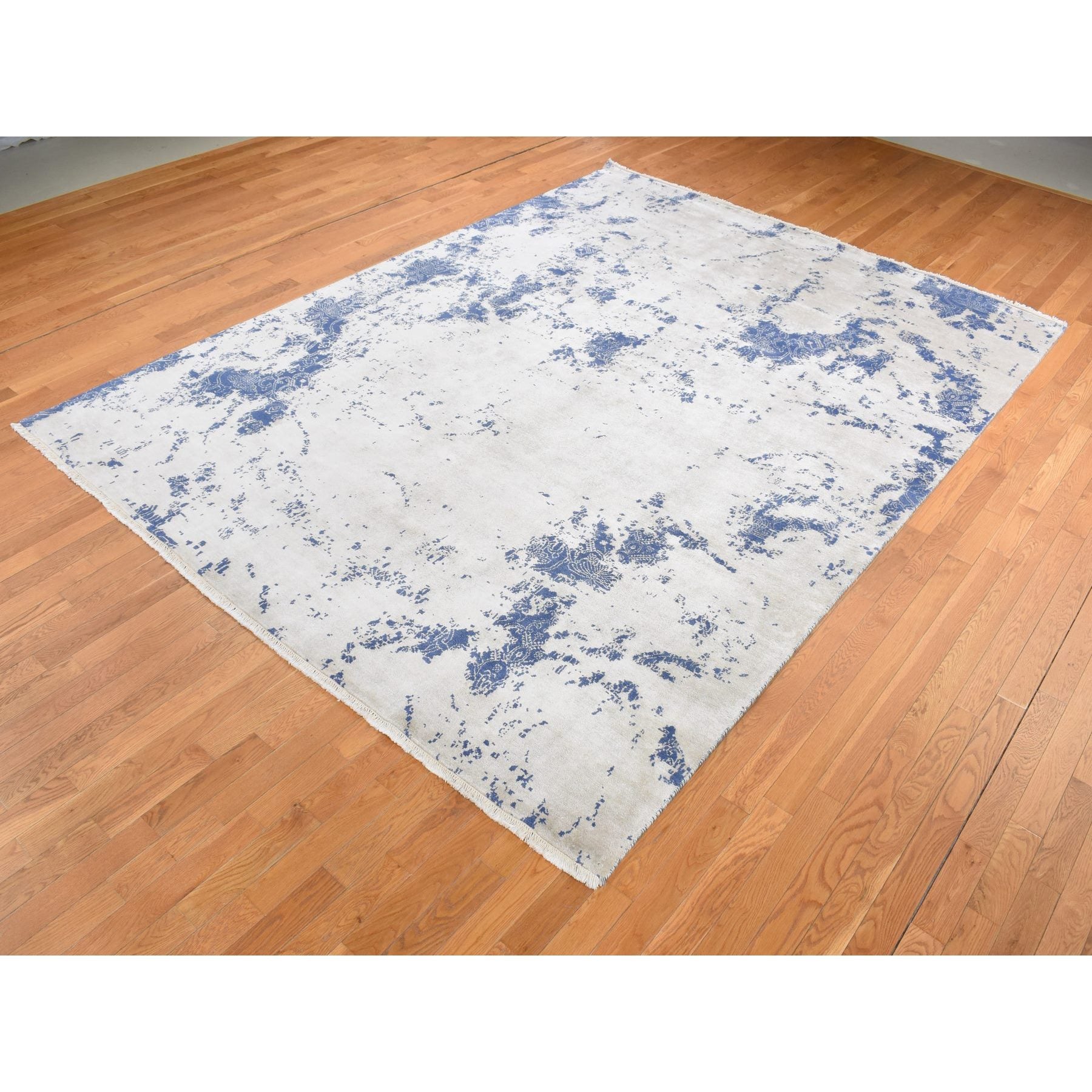 Hand Knotted Modern Area Rug > Design# CCSR87077 > Size: 8'-8" x 11'-10"