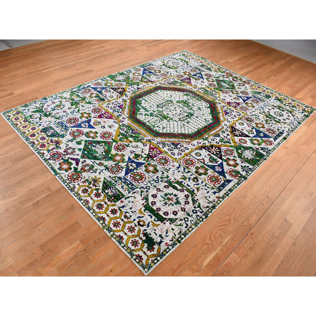 Hand Knotted Decorative Rugs Area Rug > Design# CCSR87080 > Size: 9'-0" x 12'-1"
