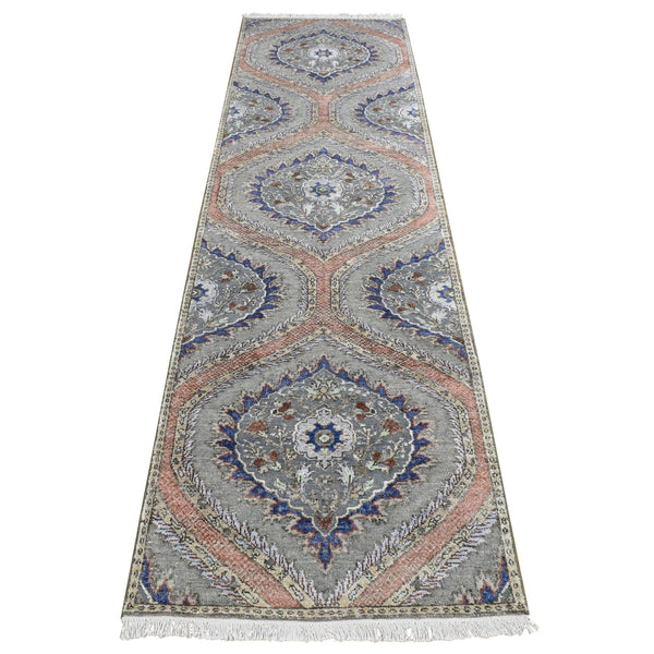 Hand Knotted  Rectangle Runner > Design# CCSR87256 > Size: 2'-6" x 10'-0"