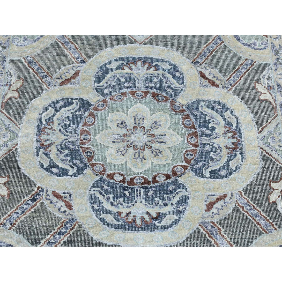 Hand Knotted  Rectangle Runner > Design# CCSR87303 > Size: 2'-6" x 12'-0"