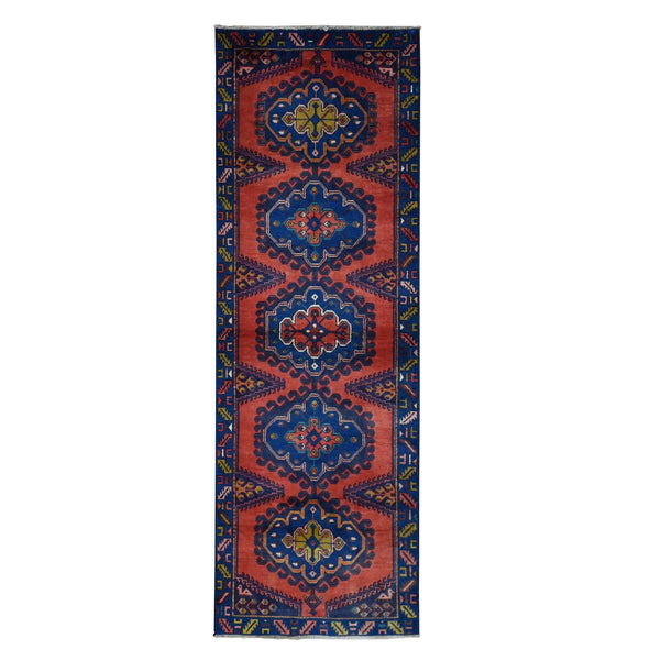 Hand Knotted  Rectangle Runner > Design# CCSR87398 > Size: 3'-3" x 9'-6"