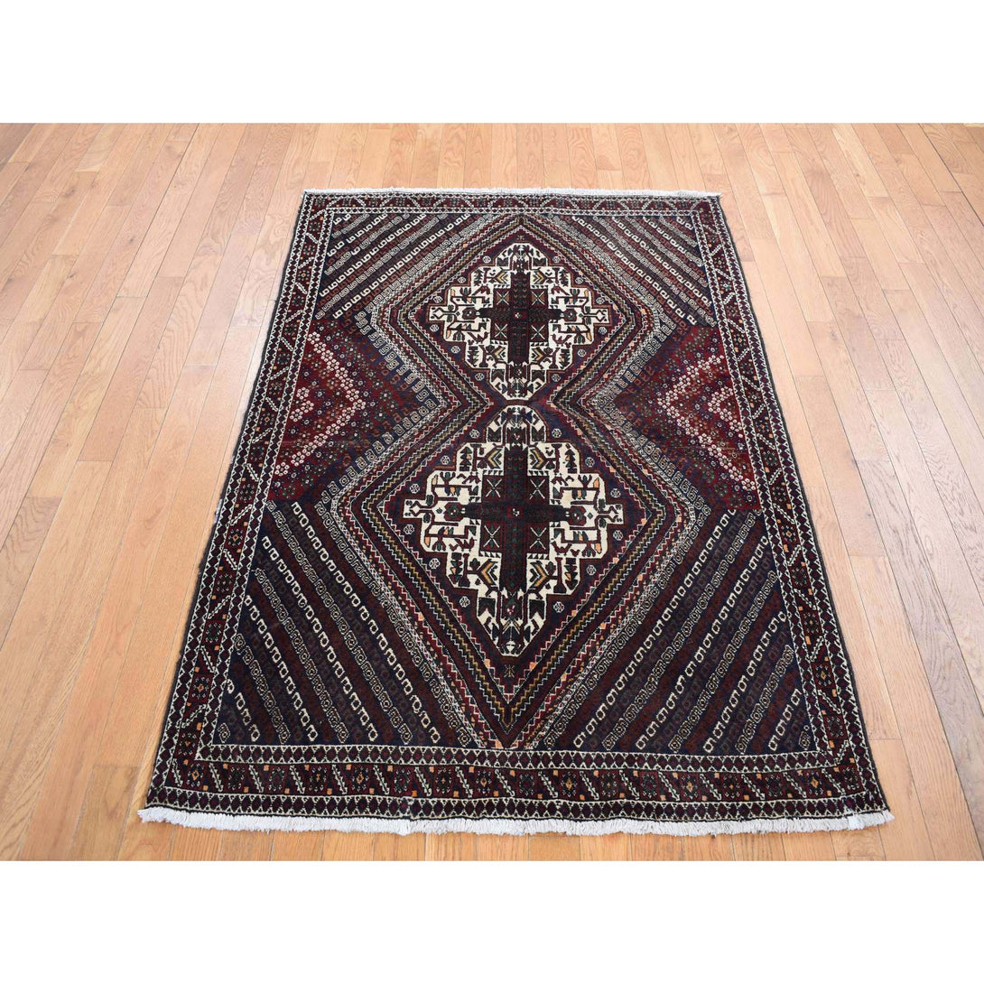 Hand Knotted  Rectangle Area Rug > Design# CCSR87399 > Size: 4'-1" x 5'-9"