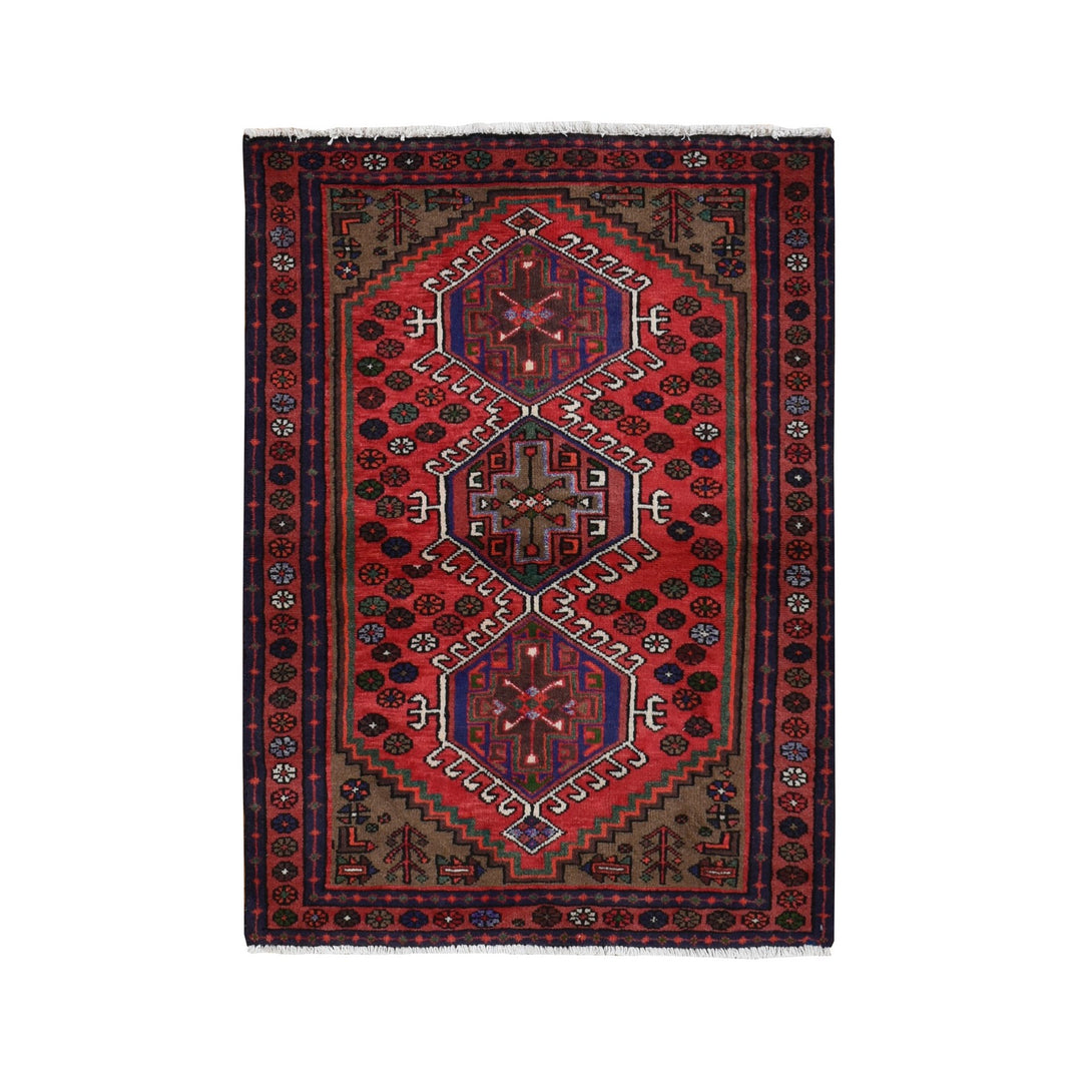 Hand Knotted  Rectangle Area Rug > Design# CCSR87436 > Size: 3'-5" x 4'-9"