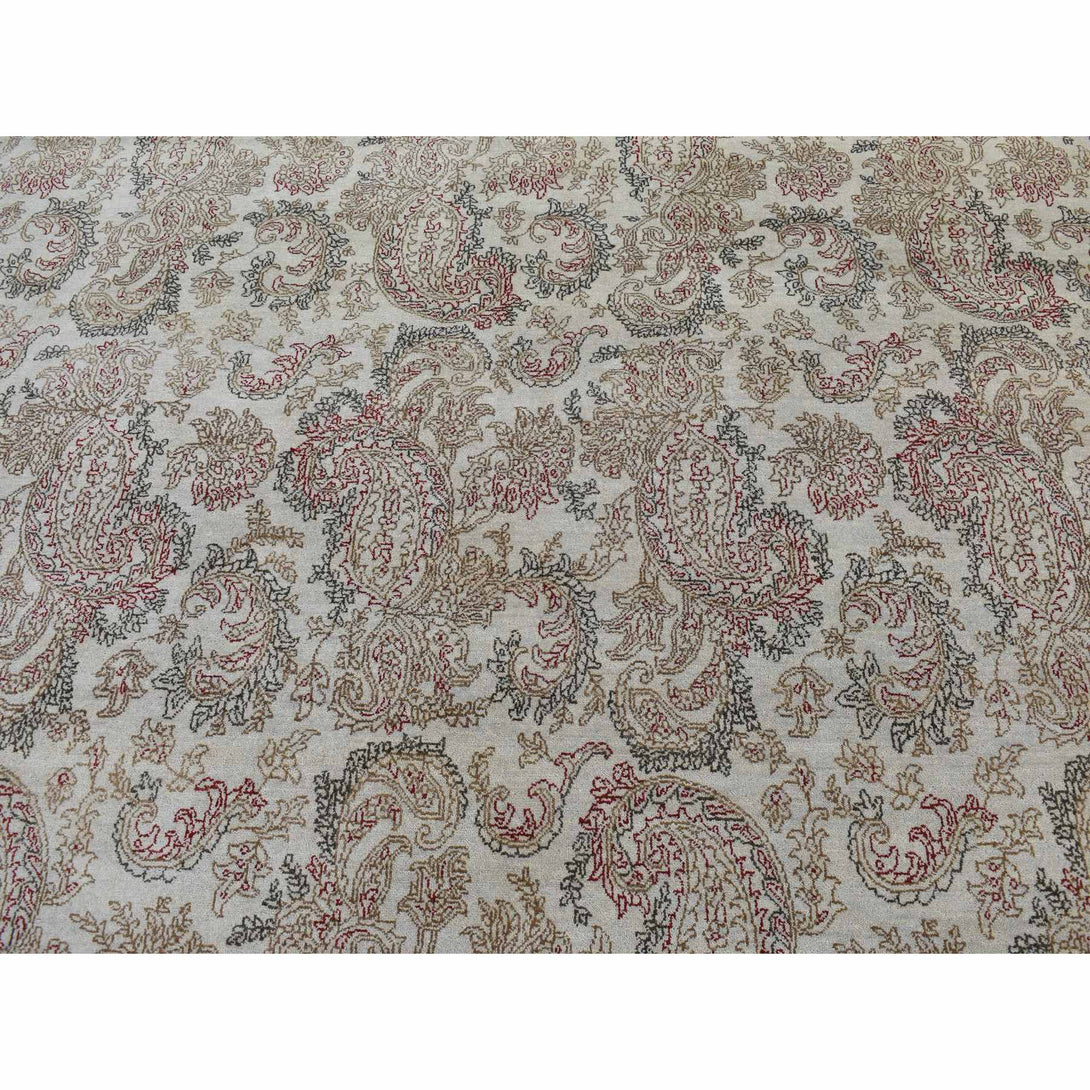 Hand Knotted  Rectangle Area Rug > Design# CCSR87519 > Size: 9'-1" x 12'-3"