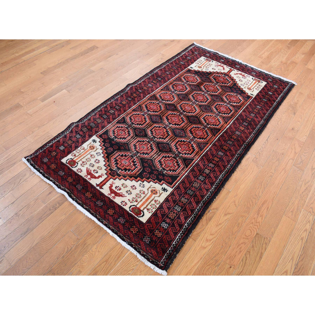 Hand Knotted  Rectangle Area Rug > Design# CCSR87572 > Size: 3'-10" x 7'-1"