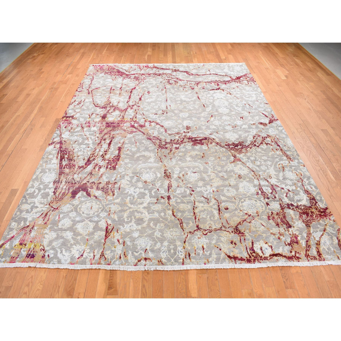 Hand Knotted  Rectangle Area Rug > Design# CCSR87582 > Size: 9'-10" x 13'-2"