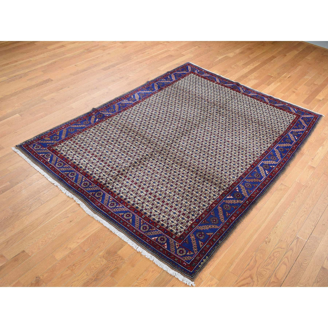 Hand Knotted  Rectangle Area Rug > Design# CCSR87595 > Size: 6'-8" x 9'-1"