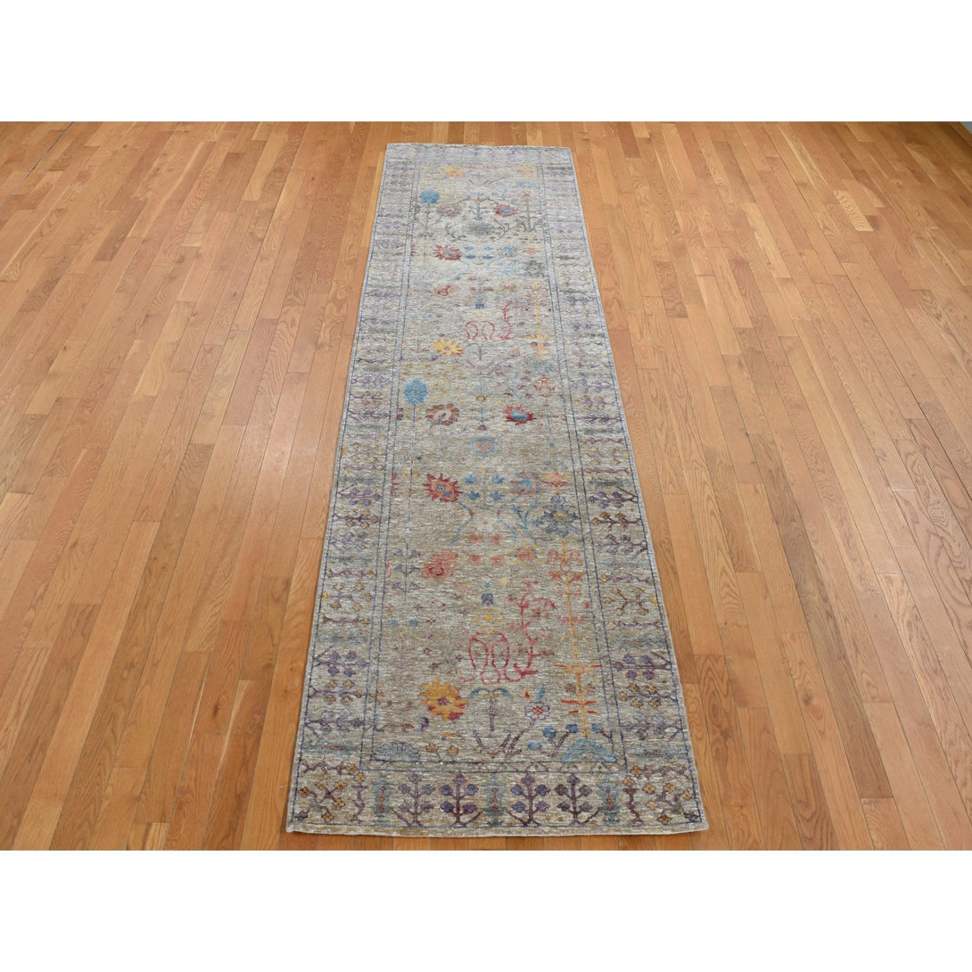 Hand Knotted  Rectangle Runner > Design# CCSR87629 > Size: 3'-1" x 12'-0"