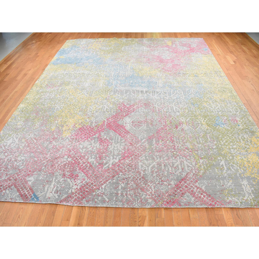 Hand Knotted  Rectangle Area Rug > Design# CCSR87647 > Size: 12'-0" x 15'-0"