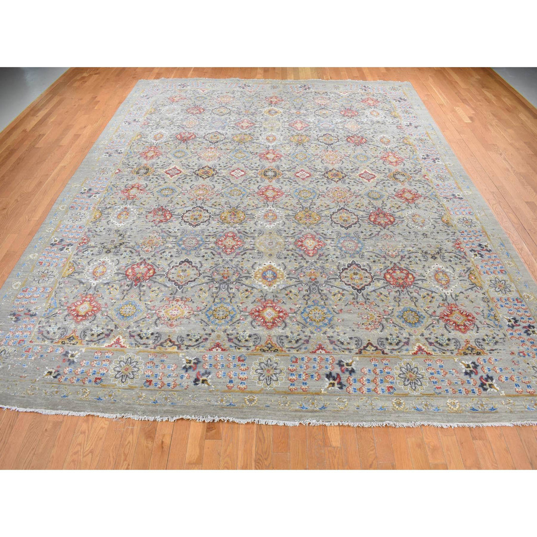 Hand Knotted  Rectangle Area Rug > Design# CCSR87650 > Size: 12'-0" x 15'-1"