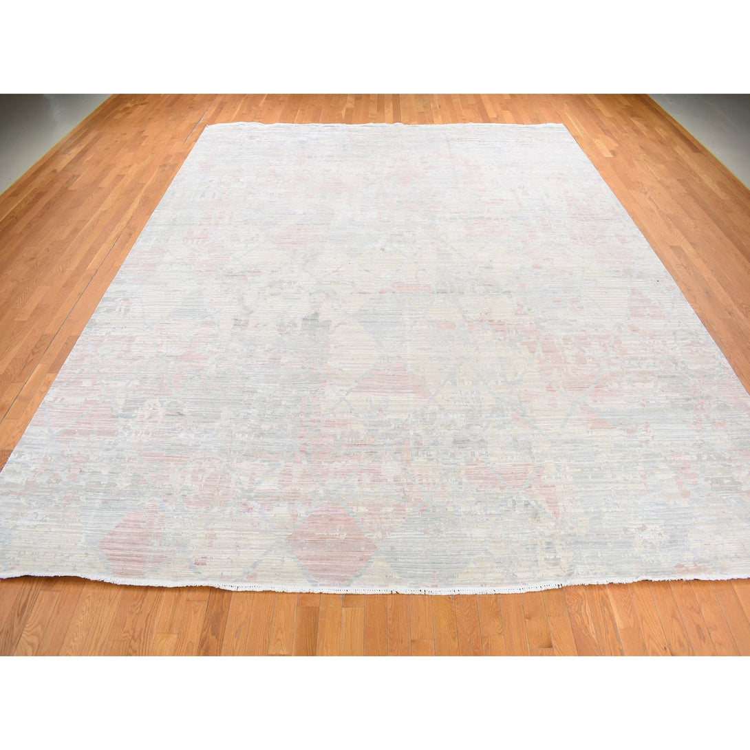Hand Knotted  Rectangle Area Rug > Design# CCSR87674 > Size: 12'-0" x 15'-3"