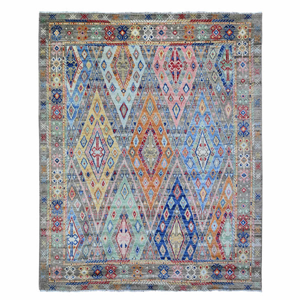 Hand Knotted  Rectangle Area Rug > Design# CCSR88006 > Size: 8'-3" x 9'-8"