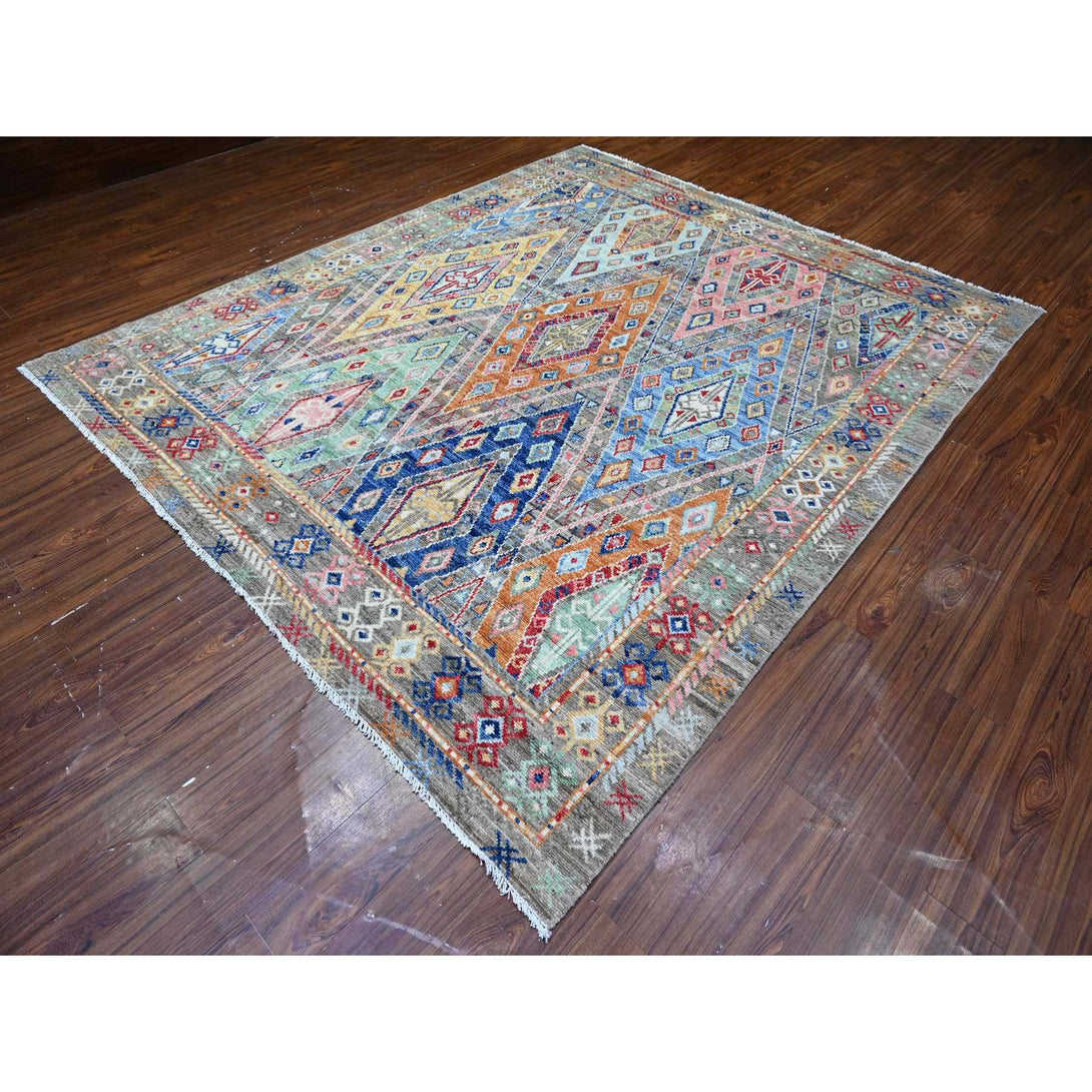 Hand Knotted  Rectangle Area Rug > Design# CCSR88006 > Size: 8'-3" x 9'-8"