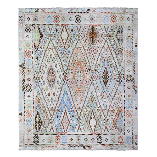 Hand Knotted  Rectangle Area Rug > Design# CCSR88008 > Size: 8'-2" x 9'-7"