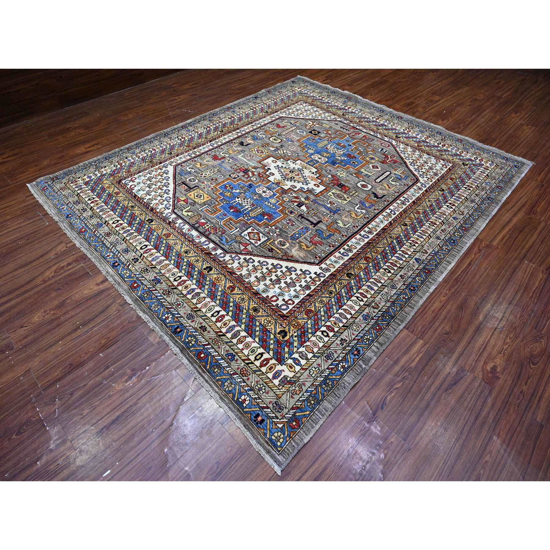 Hand Knotted  Rectangle Area Rug > Design# CCSR88280 > Size: 8'-2" x 9'-7"