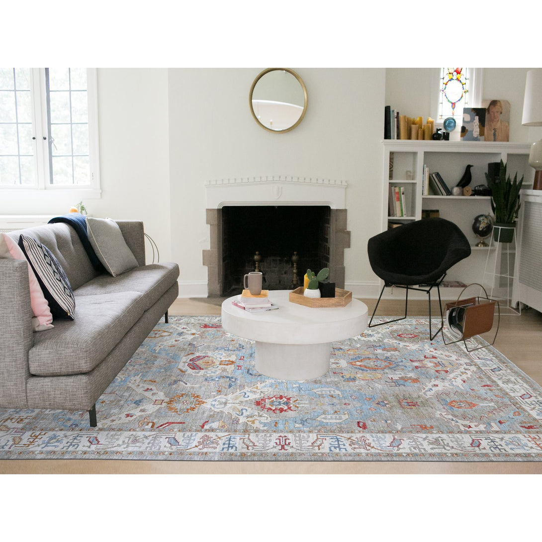 Hand Knotted  Rectangle Area Rug > Design# CCSR88387 > Size: 10'-2" x 13'-9"
