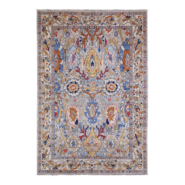 Hand Knotted  Rectangle Area Rug > Design# CCSR88411 > Size: 6'-0" x 8'-9"