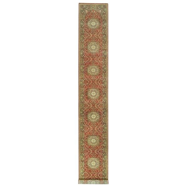 Hand Knotted  Rectangle Runner > Design# CCSR90107 > Size: 2'-7" x 18'-0"