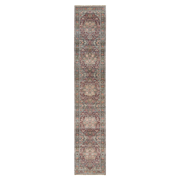 Hand Knotted  Rectangle Runner > Design# CCSR90138 > Size: 2'-7" x 14'-0"