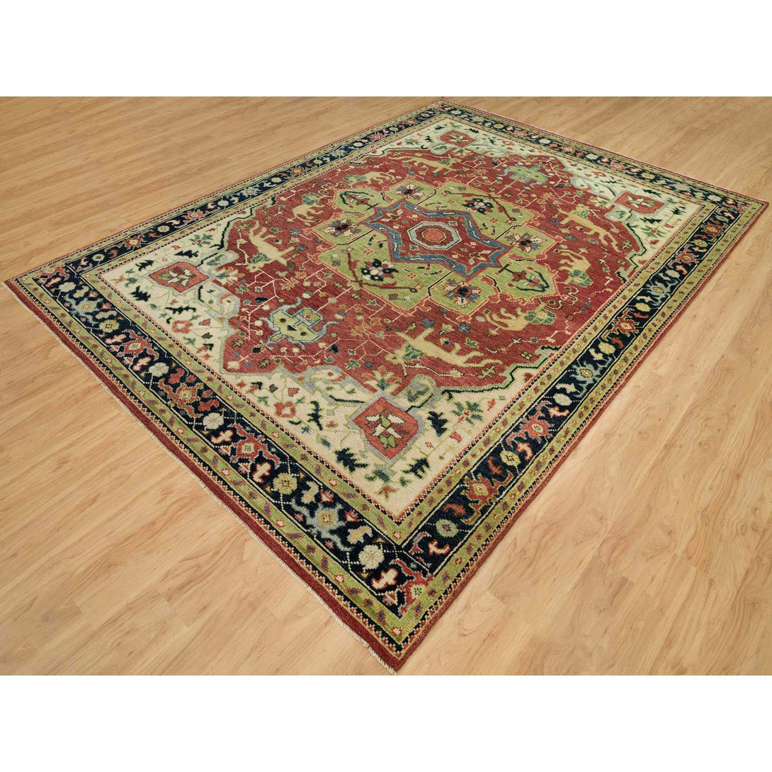 Hand Knotted  Rectangle Area Rug > Design# CCSR90289 > Size: 8'-9" x 12'-0"