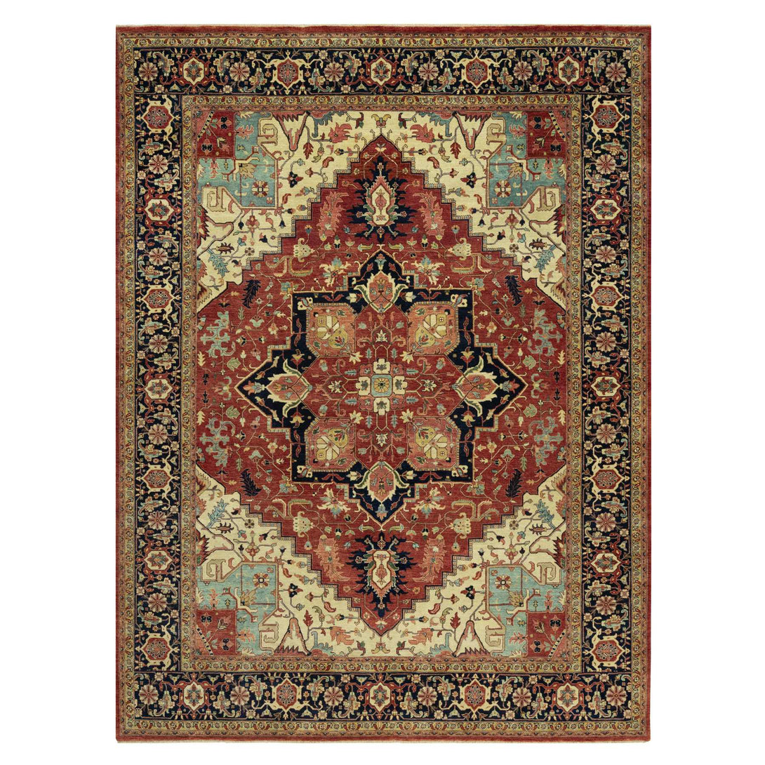 Hand Knotted  Rectangle Area Rug > Design# CCSR90633 > Size: 9'-1" x 12'-1"