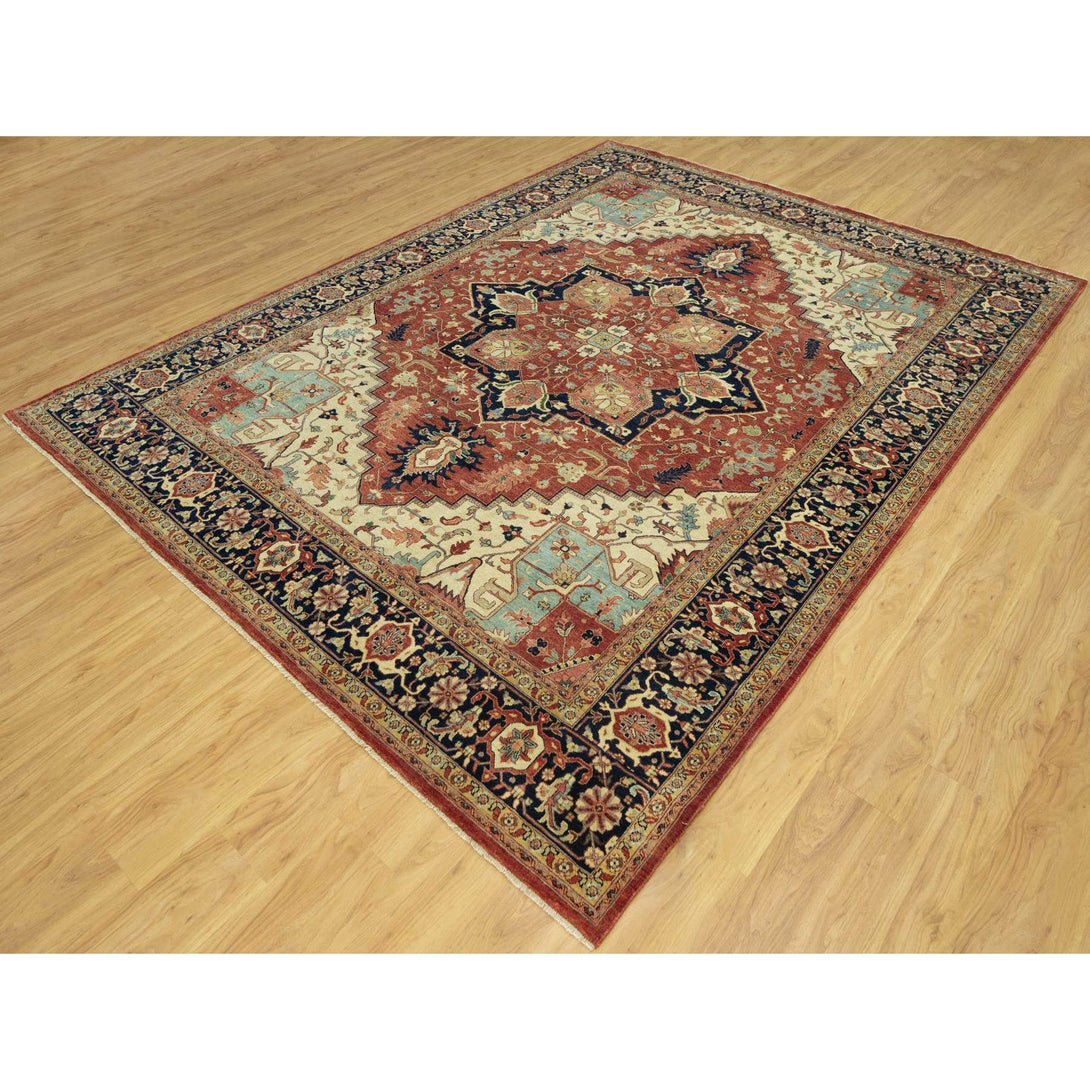 Hand Knotted  Rectangle Area Rug > Design# CCSR90633 > Size: 9'-1" x 12'-1"