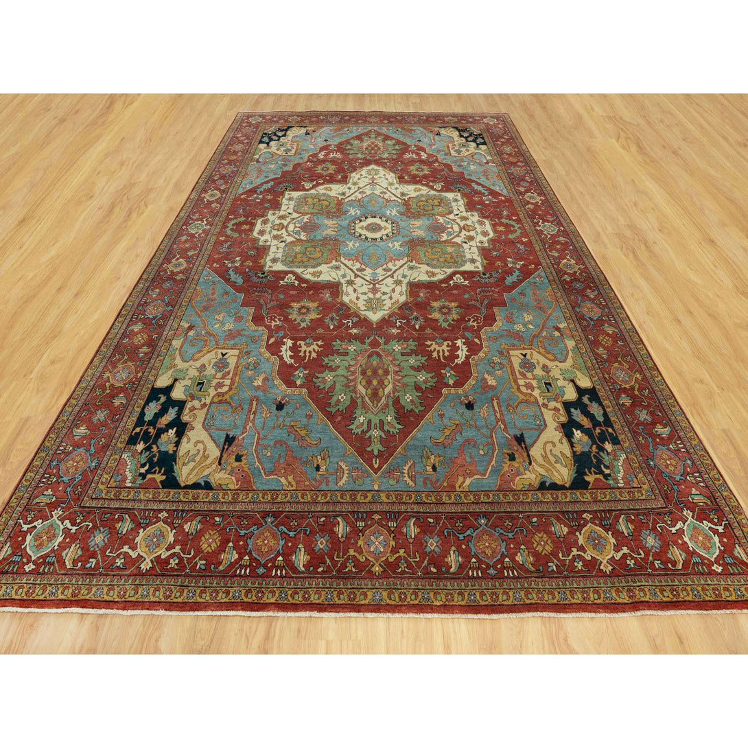 Hand Knotted  Rectangle Area Rug > Design# CCSR90636 > Size: 9'-10" x 14'-1"